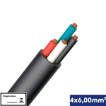 CABO PP PRETO 1KV 4X6,00MM - 14510401156 X