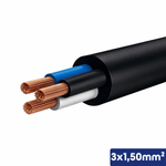 CABO PP PRETO 1KV 3X1,50 MM2 - 00404.032.002.2.23
