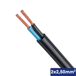 CABO PP PRETO 1kV 2X2,50 MM2 - 00404.008.002.1.23
