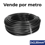 CABO PP PRETO 1kV 2X2,50 MM2 - 00404.008.002.1.23