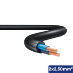 CABO PP PRETO 1kV 2X2,50 MM2 - 00404.008.002.1.23