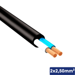 CABO PP PRETO 1kV 2X2,50 MM2 - 00404.008.002.1.23