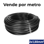 CABO PP PRETO 1KV 2X1,50 MM2 - 00404.007.002.2.23