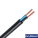 CABO PP PRETO 1KV 2X1,50 MM2 - 00404.007.002.2.23