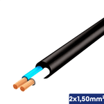 CABO PP PRETO 1KV 2X1,50 MM2 - 00404.007.002.2.23