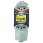 TOMADA EM BARRA DESMONTAVEL CINZA 3X20A 2P + TOMADA DANEVA DN1728