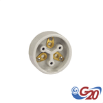 TOMADA DE PORCELANA 3P 30A G20 TEP13033