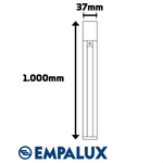 TRILHO BRANCO 1000/62/20 1M EMPALUX TS10002