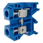 BORNE SEK- 6BL. NEUTRO P/ CABO 6MM2 AZUL  SIBRATEC 011847