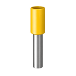 TERMINAL TUBO SIMPLES 6,0MMX18MM AMARELO - 50 UNIDADES G20 TPT10618