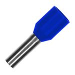 TERMINAL TUBO SIMPLES 2,5MMX18MM AZUL - 50 UNIDADES G20 TPT10218