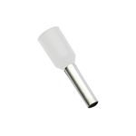 TERMINAL TUBO SIMPLES 0,5MMX10MM BRANCO - 50 UNIDADES G20 TPT00010