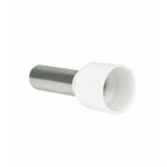 TERMINAL TUBO SIMPLES 0,5MMX10MM BRANCO - 50 UNIDADES G20 TPT00010