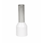 TERMINAL TUBO SIMPLES 0,5MMX10MM BRANCO - 50 UNIDADES G20 TPT00010