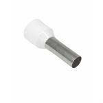 TERMINAL TUBO SIMPLES 0,5MMX10MM BRANCO - 50 UNIDADES G20 TPT00010