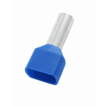 TERMINAL TUBO DUPLO 2,5MMX10MM AZUL - 50 UNIDADES G20 TPT20210