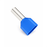 TERMINAL TUBO DUPLO 2,5MMX10MM AZUL - 50 UNIDADES G20 TPT20210
