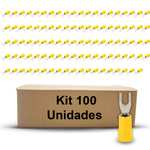TERMINAL GARFO 4,0-6,0MM - 4,3MM AMARELO - 100 UNIDADES G20 TPG10604