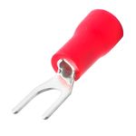 TERMINAL GARFO 0,5-1,5MM - 3,7MM VERMELHO - 100 UNIDADES G20 TPG10103