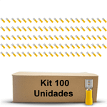 TERMINAL FEMEA 4,0-6,0MM - 25,0MM AMARELO - 100 UNIDADES G20 TPF10625