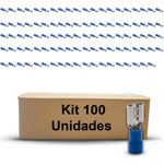 TERMINAL FEMEA 1,5-2,5MM - 21,0MM AZUL - 100 UNIDADES G20 TPF10221