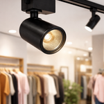 SPOT TRILHO PRETO 20W BIVOLT 3.000K 108/83 EMPALUX TS32033
