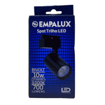 SPOT TRILHO PRETO 10W BIVOLT 3.000K 100/68 EMPALUX TS31033