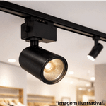 SPOT TRILHO PRETO 10W BIVOLT 3.000K 100/68 EMPALUX TS31033