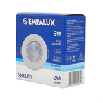 SPOT REDONDO MR11 3W 6.000K BIVOLT 75/75/40 EMPALUX SL30326