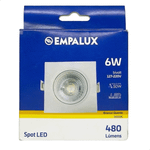 SPOT QUADRADO MR16 6W 3.000K BIVOLT 95/95/47 EMPALUX SL30633