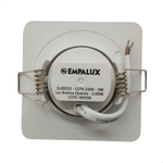 SPOT QUADRADO MR11 3W 3.000K BIVOLT  EMPALUX SL30333