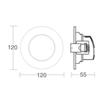 SPOT LED EMBUTIR REDONDO PAR20 7W 6500K  TASCHIBRA 15090204