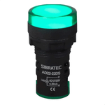 SINALEIRO LED AD22- 22MM 220/110V VERDE SIBRATEC 9474