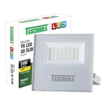 REFLETOR TR LED 30W SLIM 3000K BRANCO TASCHIBRA 15030066-01