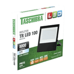 REFLETOR 100W 6500K PRETO TASCHIBRA 15030043-02