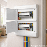 QUADRO SOBREPOR OURO BOX 24 DIN POR  STECK SCV24PO