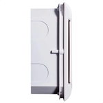 QUADRO EMBUTIR OURO BOX 08 DIN POR  STECK SCM8OBR