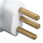 PLUGUE ANGULAR 2P+T 10A 250V BRANCO  TRAMONTINA 57402010
