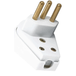 PLUGUE ANGULAR 2P+T 10A 250V BRANCO  TRAMONTINA 57402010