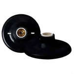 PLAFON E27 PRETO OPL ILUMINAÇÃO 3296