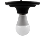 PLAFON E27 PRETO OPL ILUMINAÇÃO 3296