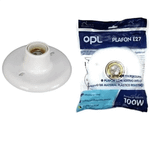 PLAFON E27 BRANCO OPL ILUMINAÇÃO 3295