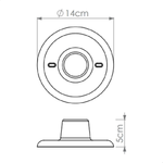 PLAFON E27 BRANCO OPL ILUMINAÇÃO 3295