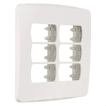 PLACA 4X4 6 POSTOS BR MILUZ BOSSA  SCHNEIDER ELECTRIC S3B77460