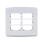 PLACA 4X4 6 POSTOS BR MILUZ BOSSA  SCHNEIDER ELECTRIC S3B77460