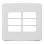 PLACA 4X4 6 POSICOES BRANCO COMPOSE WEG 13208242