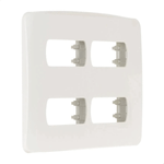 PLACA 4X4 4 POSTOS SEPARADOS BR MILUZ BOSSA  SCHNEIDER ELECTRIC S3B77440