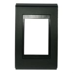 PLACA 4X2 3 POSTOS STYLE ACETINADO PRETO/PRETO REFINATTO WEG 13803805