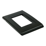 PLACA 4X2 3 POSTOS STYLE ACETINADO PRETO/PRETO REFINATTO WEG 13803805