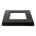 PLACA 4X2 3 POSTOS STYLE ACETINADO PRETO/PRETO REFINATTO WEG 13803805
